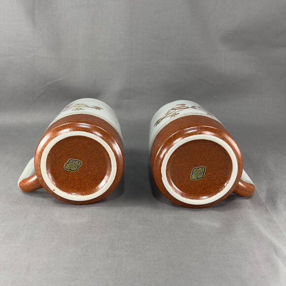 Otagiri Chicken Hen Stoneware Ceramic Ivory Coffee Soup Mug Patchwork OMC Japan - Picture 7 of 16